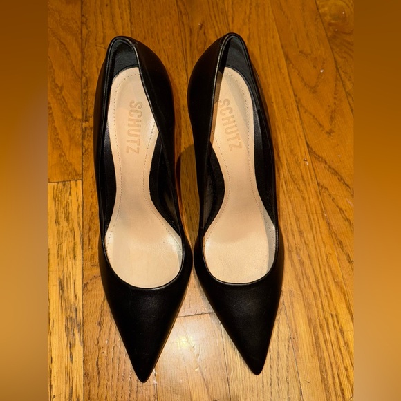 SCHUTZ BLACK HEELS size 6.5 women’s - Picture 3 of 6